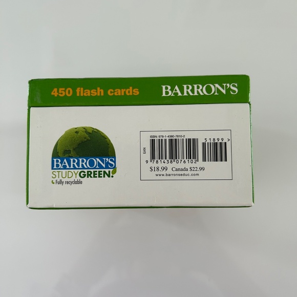 Barron's test prep AP Spanish flash cards. New - Picture 4 of 4